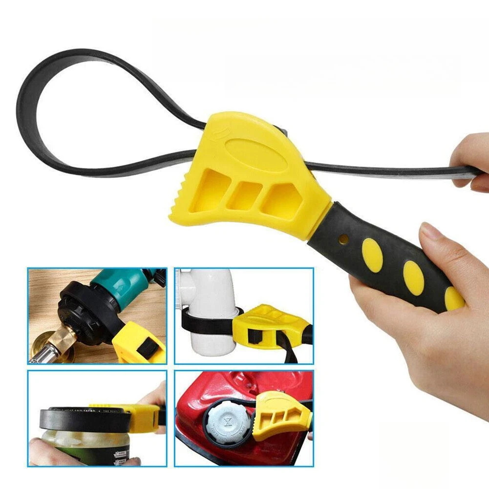 1Pcs 6inch Belt Wrench Oil Filter Puller Strap Spanner Chain Wrench Strap Opener, Adjustable Disassembly Tool Car Accessories
1Pcs 6inch Belt Wrench Oil Filter Puller Strap Spanner Chain Wrench Strap Opener, Adjustable Disassembly Tool Car Accessories