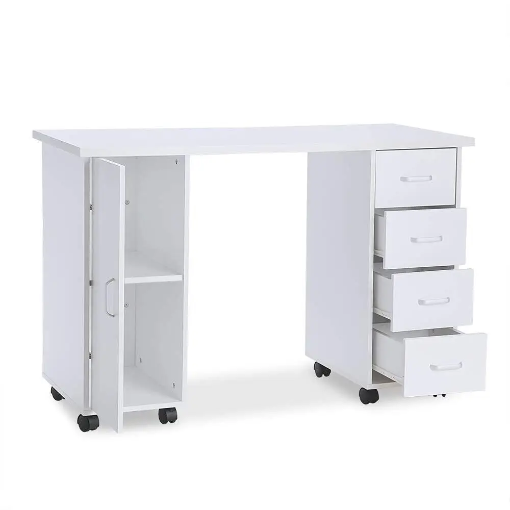 Acrylic Resistant Wooden Nail Desk with Cabinet, Drawers, Rolling Wheels, and Wrist Rest for Salon Use
Acrylic Resistant Wooden Nail Desk with Cabinet, Drawers, Rolling Wheels, and Wrist Rest for Salon Use