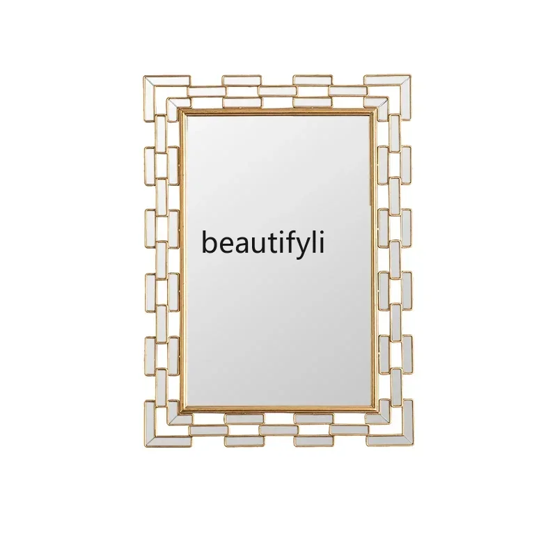 NQ Neoclassical makeup mirror light luxury bathroom square creative mirror wall decoration mirror
NQ Neoclassical makeup mirror light luxury bathroom square creative mirror wall decoration mirror