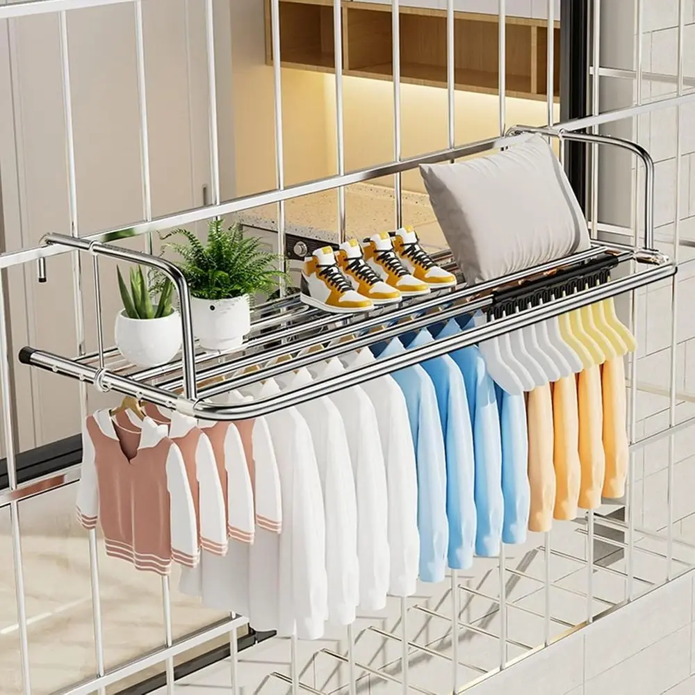 Adjustable Stainless Steel Clothes Drying Rack, Portable for Balcony, Shoe & Laundry, Suitable for Indoor & Outdoor Use (50cm)
Adjustable Stainless Steel Clothes Drying Rack, Portable for Balcony, Shoe & Laundry, Suitable for Indoor & Outdoor Use (50cm)