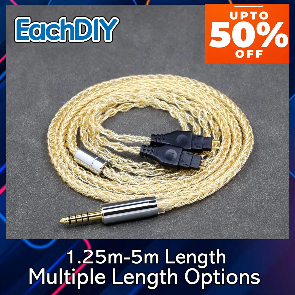 Pure Silver 99% 7n 8 Core Plated 24k Gold Earphone Cable For Sennheiser HD580 HD600 HD650 HDxxx HD660S HD58x HD6xx 8411
Pure Silver 99% 7n 8 Core Plated 24k Gold Earphone Cable For Sennheiser HD580 HD600 HD650 HDxxx HD660S HD58x HD6xx 8411