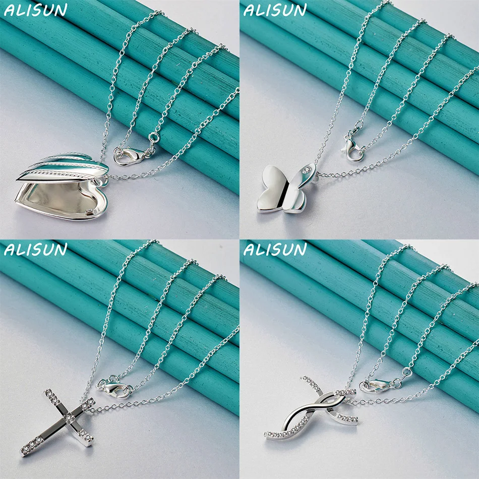ALISUN 40-75cm 925 Sterling Silver Design Pendant Necklace For Women Men Charm Trend Birthday Gifts Fashion Party Fine Jewelry
ALISUN 40-75cm 925 Sterling Silver Design Pendant Necklace For Women Men Charm Trend Birthday Gifts Fashion Party Fine Jewelry