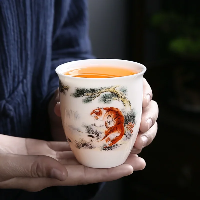 White Jade Porcelain Twelve Zodiac Teacups Chinese Kung Fu Tea Set 175ml Espresso Coffee Cup Creative Animal Pattern Teaware
White Jade Porcelain Twelve Zodiac Teacups Chinese Kung Fu Tea Set 175ml Espresso Coffee Cup Creative Animal Pattern Teaware