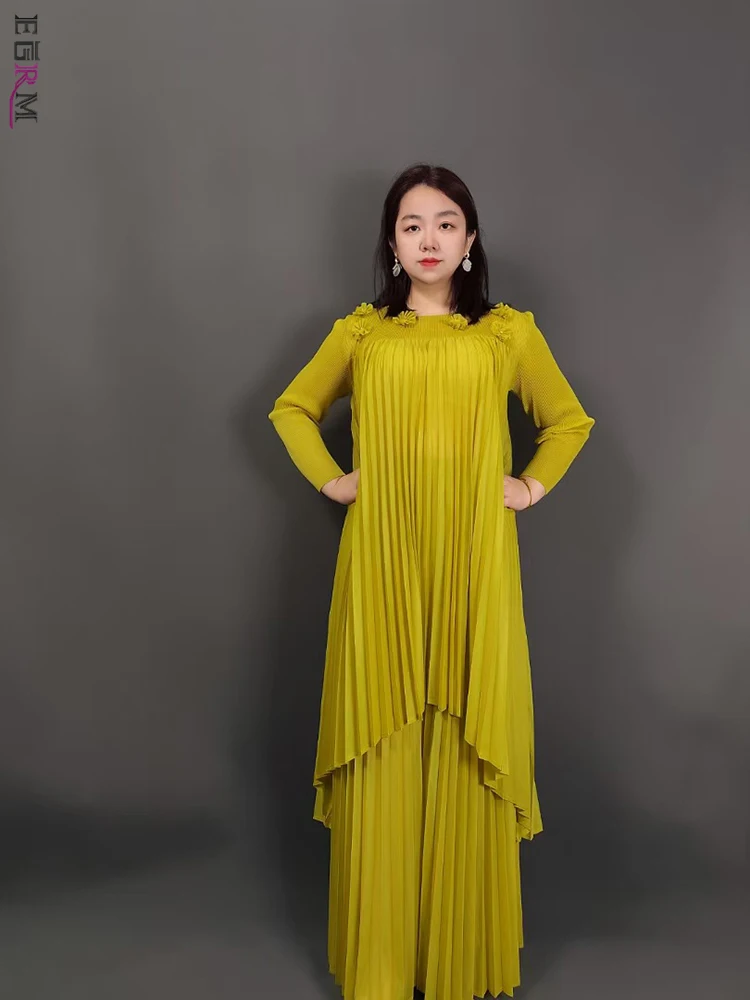 EGRM Miyake Folds, новинка весны 2023, ближневосточный городской женский костюм, длинная куртка на шнуровке, сарафан без рукавов, комплекты из двух предметов 6R510
EGRM Miyake Folds, новинка весны 2023, ближневосточный городской женский костюм, длинная куртка на шнуровке, сарафан без рукавов, комплекты из двух предметов 6R510