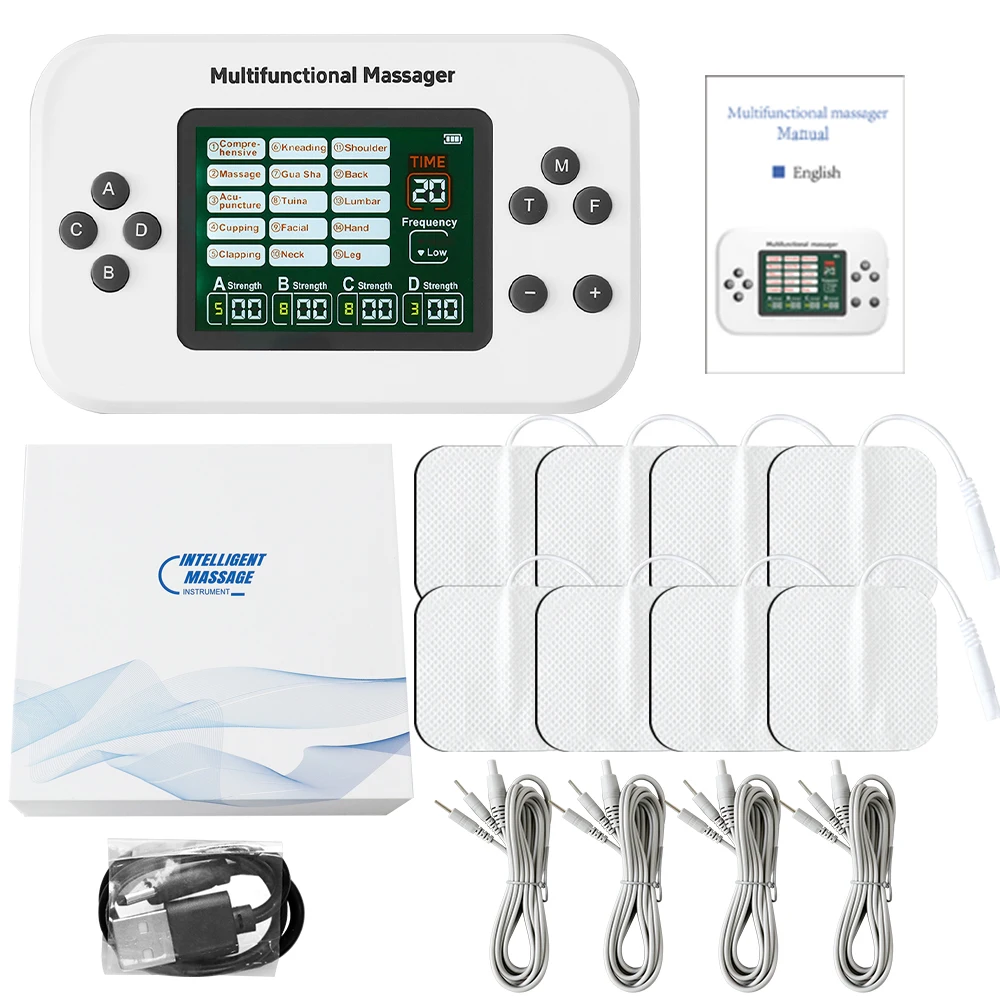 Электрический 30-уровневый 4-выходной физиотерапевтический аппарат TENS Многофункциональный массажер EMS Вибрация Расслабление мышц Стимулятор нервов
Электрический 30-уровневый 4-выходной физиотерапевтический аппарат TENS Многофункциональный массажер EMS Вибрация Расслабление мышц Стимулятор нервов
