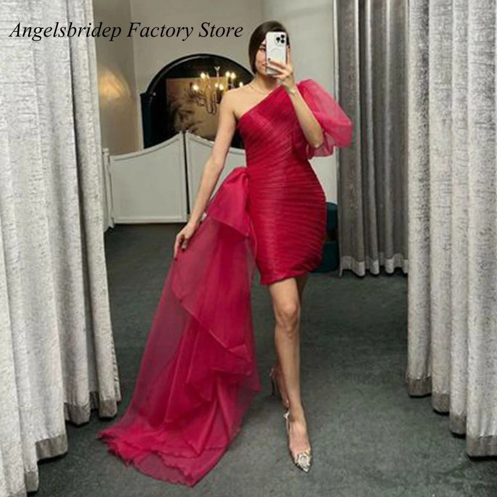 ANGELSBRIDEP Organza Evening Dresses Half Puff Sleeves With Detachable Tail Formal Prom Party Gowns Princess Celebrity Dresses
ANGELSBRIDEP Organza Evening Dresses Half Puff Sleeves With Detachable Tail Formal Prom Party Gowns Princess Celebrity Dresses