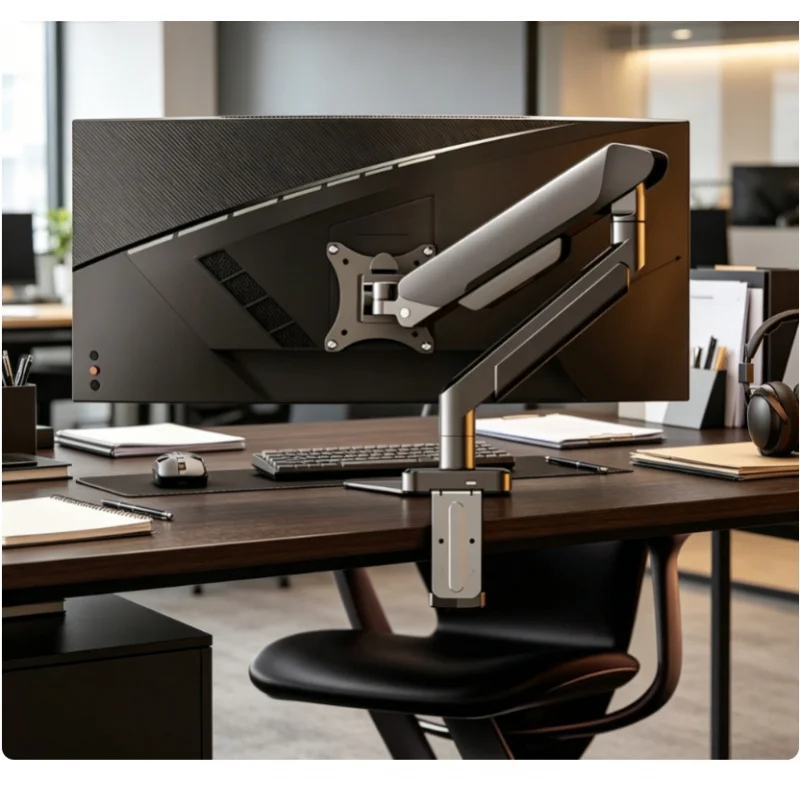 Adjustable Single Monitor Desk Bracket Universal Stand for 32 Inch Max Screen, Supports 19.8 Lbs Weight
Adjustable Single Monitor Desk Bracket Universal Stand for 32 Inch Max Screen, Supports 19.8 Lbs Weight
