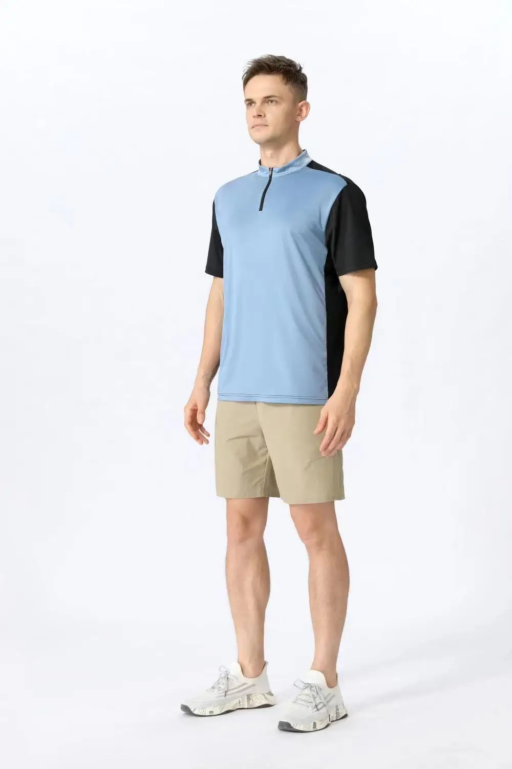 Two color patchwork Quick-drying Round Neck Sport T-shirt Gym Fitness Shirt Trainer Running T-shirt Men Breathable Sportswear
Two color patchwork Quick-drying Round Neck Sport T-shirt Gym Fitness Shirt Trainer Running T-shirt Men Breathable Sportswear