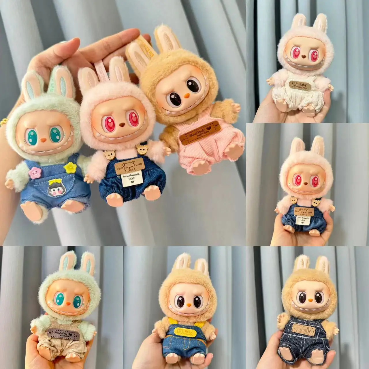 Cute Mini Plush Doll'S Clothes Bib Pants Labubu I II Idol Dolls Sitting Party Clothing Outfit Accessories For Korea Kpop Exo
Cute Mini Plush Doll'S Clothes Bib Pants Labubu I II Idol Dolls Sitting Party Clothing Outfit Accessories For Korea Kpop Exo