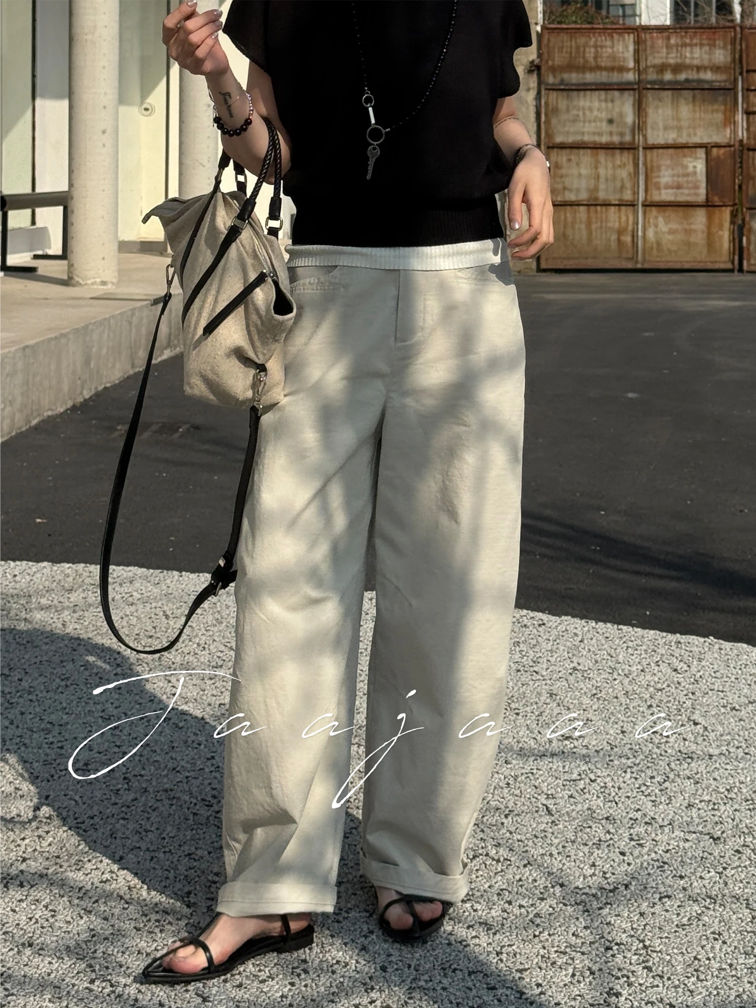 Jaajaaa Witgob Castle Straight Leg Casual Pants Pure Color Versatile Loose Fit Casual Trousers for Women Cotton Stretchable
Jaajaaa Witgob Castle Straight Leg Casual Pants Pure Color Versatile Loose Fit Casual Trousers for Women Cotton Stretchable