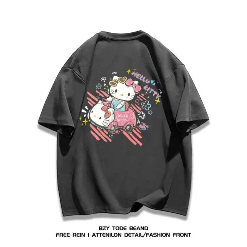 Gothic Flying Hello Kt Driving Car Women's T-shirt Samio Pleasure T-shirt Lettering Breathable T-shirt Personalized Cartoon Shor
Gothic Flying Hello Kt Driving Car Women's T-shirt Samio Pleasure T-shirt Lettering Breathable T-shirt Personalized Cartoon Shor