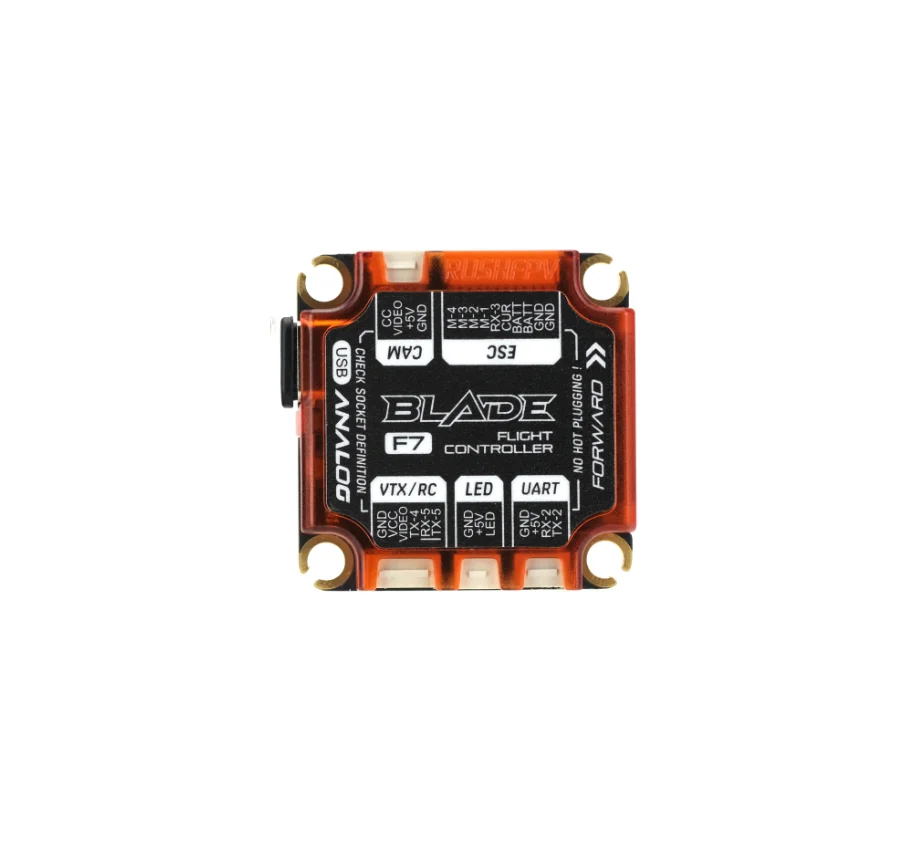RUSH BLADE F722 V2 Analog Flight Controller ICM42688P 16MB BlackBox 3-6S 30X30mm for FPV s Accessories
RUSH BLADE F722 V2 Analog Flight Controller ICM42688P 16MB BlackBox 3-6S 30X30mm for FPV s Accessories