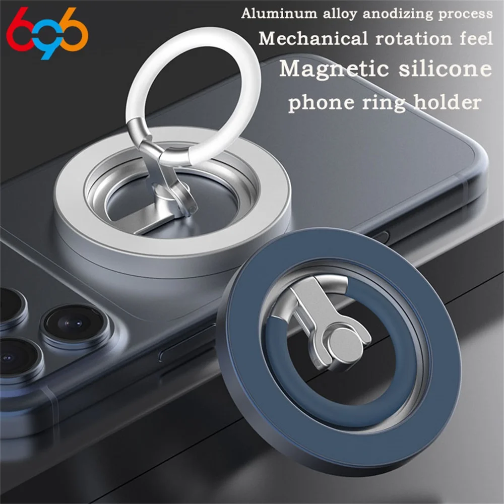 696 Double Sided Magnetic Phone Ring Holder Portable Foldable Phone Holder Phone Accessory Holder Silicone Bracket 360° Rotation
696 Double Sided Magnetic Phone Ring Holder Portable Foldable Phone Holder Phone Accessory Holder Silicone Bracket 360° Rotation