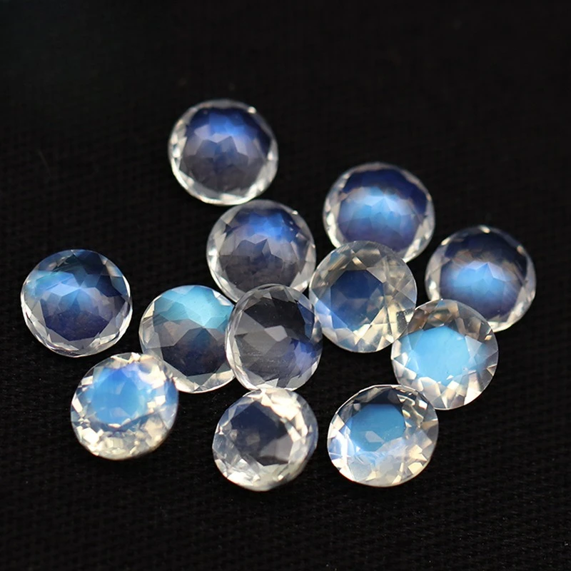 Natural Blue Moonlight Ring Round Strong Fluorescence Clean Gemstone Angle Cut Jewelry Inlaid with Stone
Natural Blue Moonlight Ring Round Strong Fluorescence Clean Gemstone Angle Cut Jewelry Inlaid with Stone