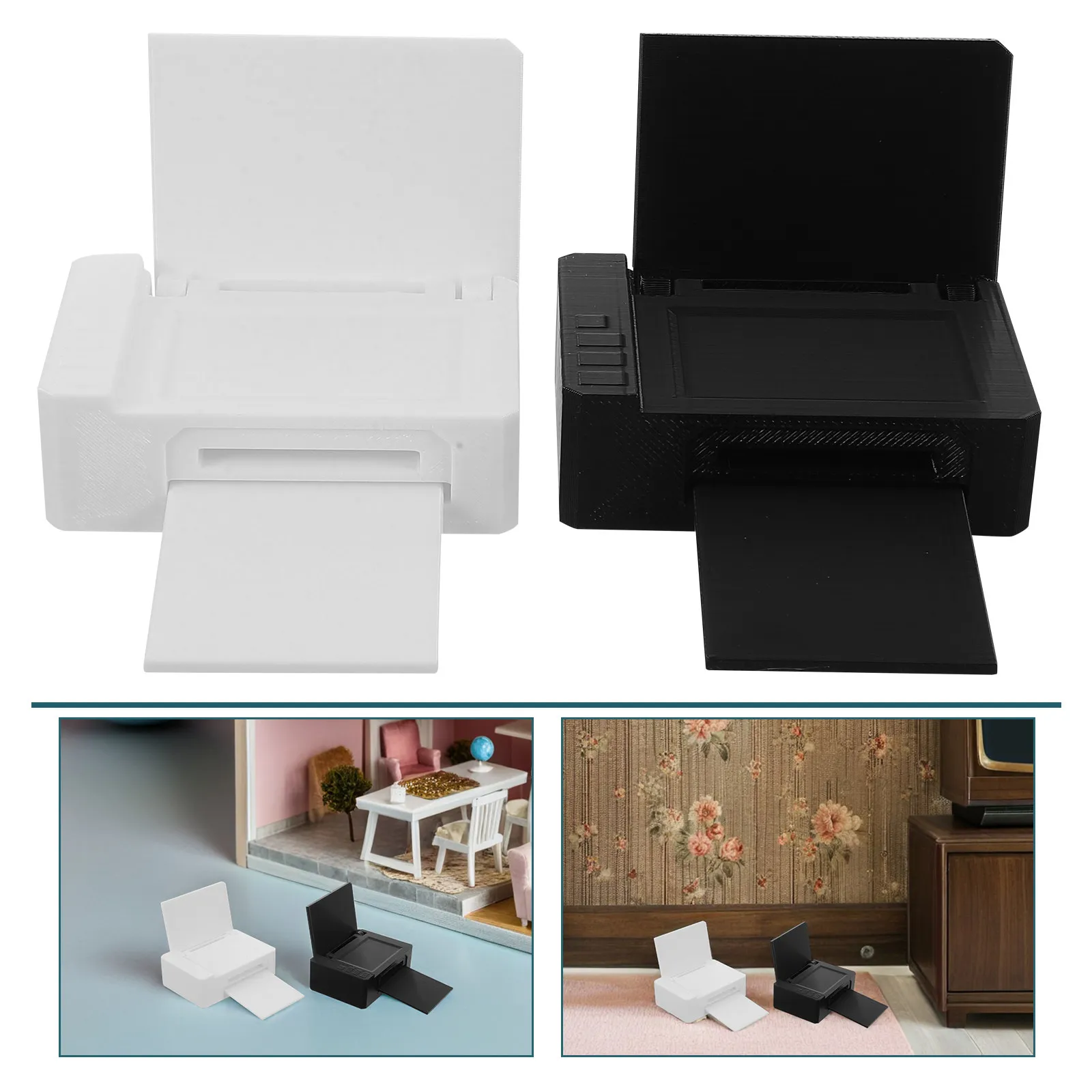 8pcs Miniature Printer Model: Realistic Tiny Desk Accessories For Dollhouse Office Decor Mini Office Equipment Playset For Kids
8pcs Miniature Printer Model: Realistic Tiny Desk Accessories For Dollhouse Office Decor Mini Office Equipment Playset For Kids