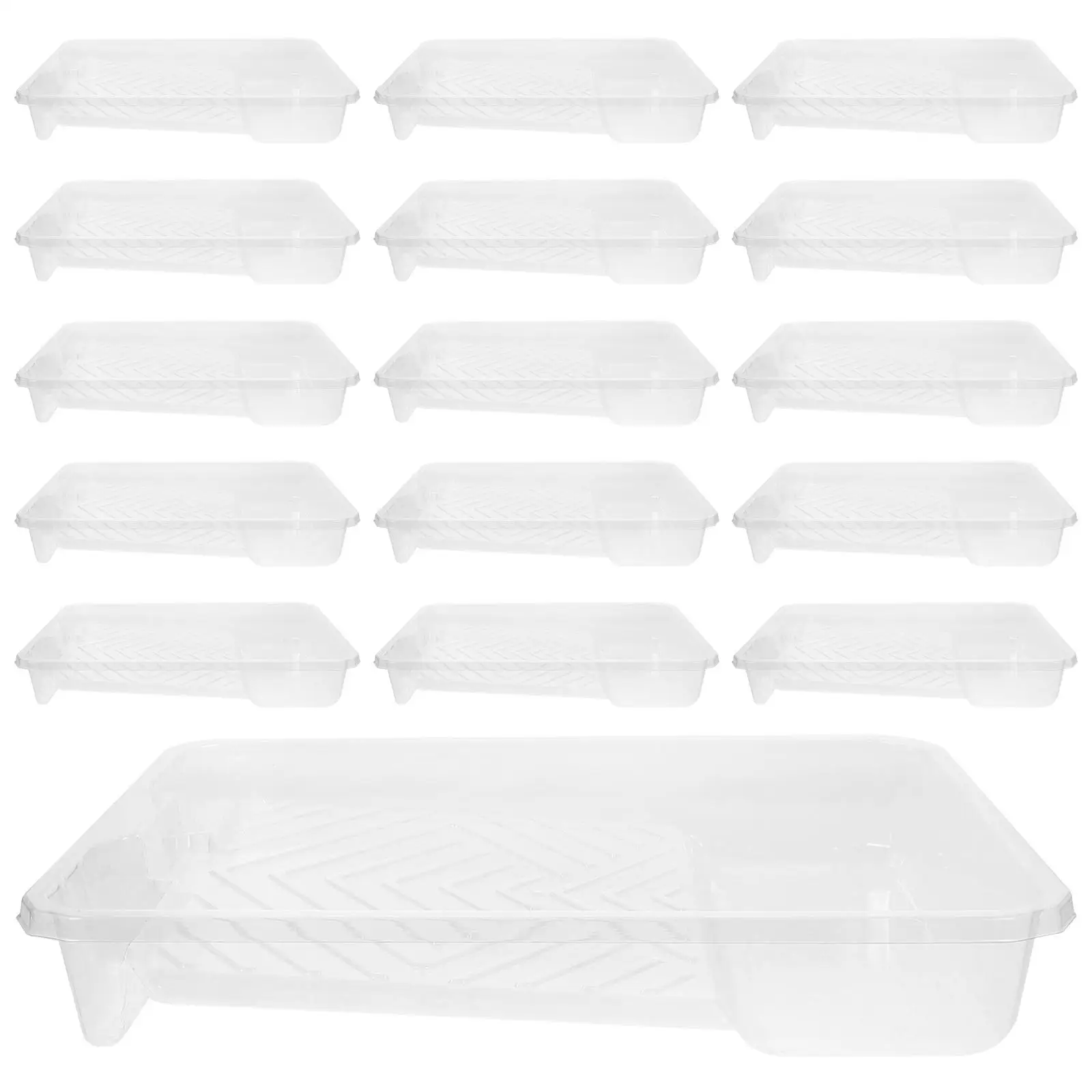 6 Pcs 9 Inch Disposable Paint Trays Plastic Roller Tray Liners Transparent Bulk Painting Supplies Versatile Holder Trays
6 Pcs 9 Inch Disposable Paint Trays Plastic Roller Tray Liners Transparent Bulk Painting Supplies Versatile Holder Trays