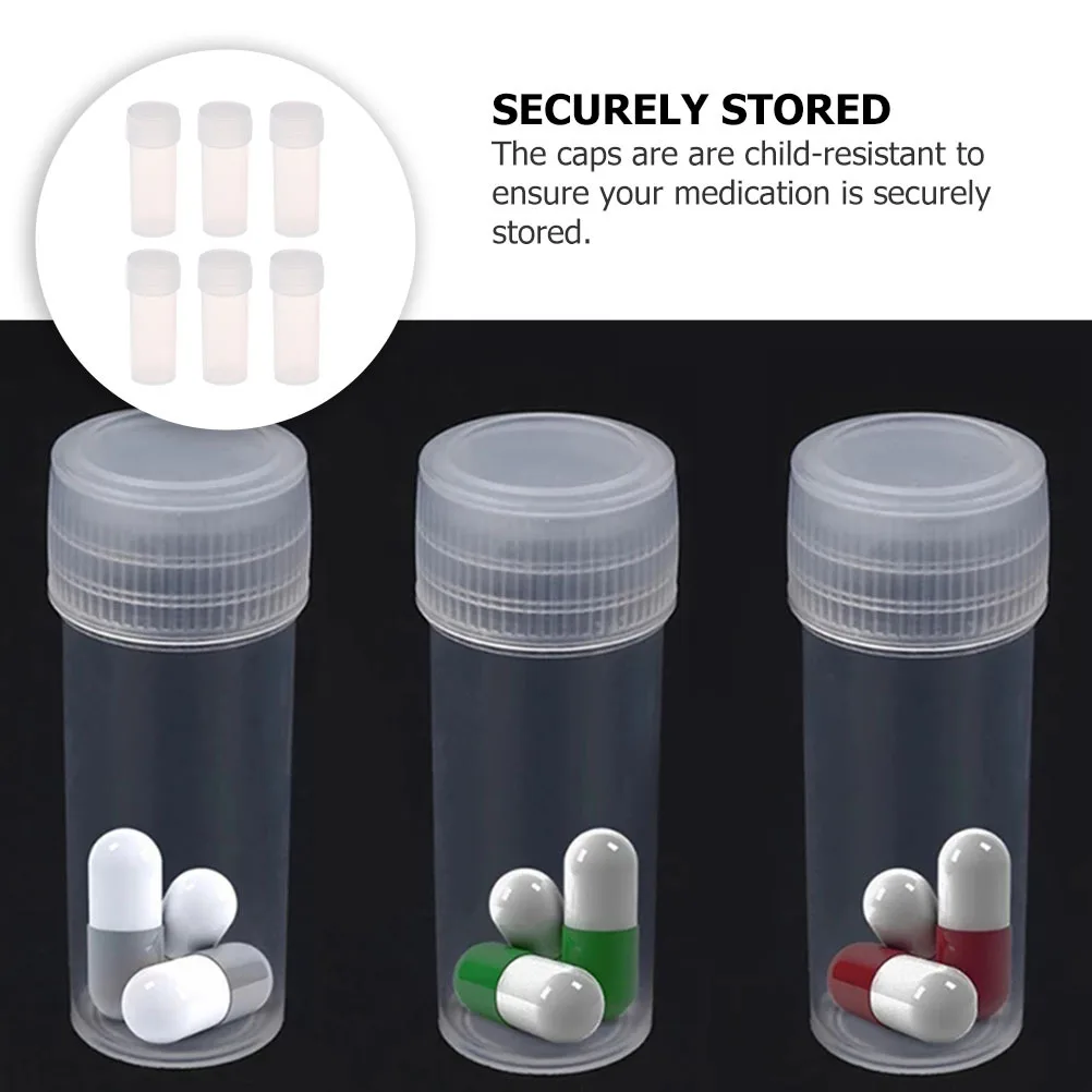 50Pcs Transparent Plastic Bottles Refillable Empty Pill Bottles Child-Proof Caps for Medication Storage Transparent Bottle
50Pcs Transparent Plastic Bottles Refillable Empty Pill Bottles Child-Proof Caps for Medication Storage Transparent Bottle