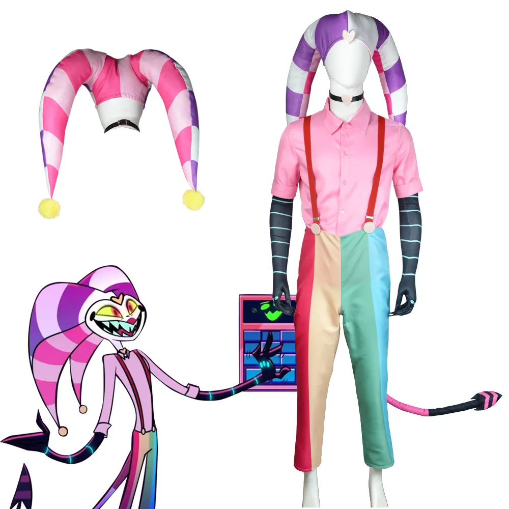 Cosplaydiy Hazbin Hotel Fizzarolli Cosplay Clown Demon Cosplay Helluva Boss Cosplay Circus Clown Costume Halloween Costume
Cosplaydiy Hazbin Hotel Fizzarolli Cosplay Clown Demon Cosplay Helluva Boss Cosplay Circus Clown Costume Halloween Costume