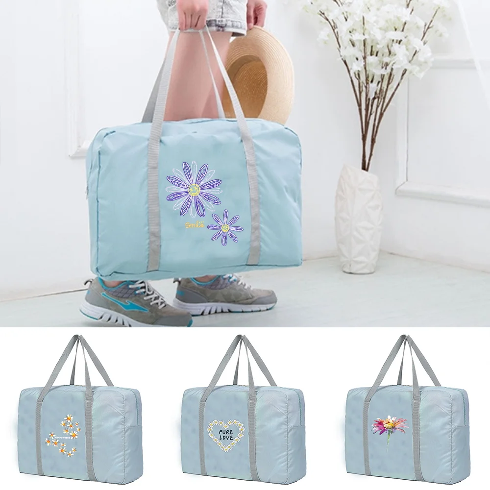 Unisex Travel Bags Organizers Large Capacity Weekend Bag Daisy Pattern Foldable Clothes Storage Carry on Handbags
Unisex Travel Bags Organizers Large Capacity Weekend Bag Daisy Pattern Foldable Clothes Storage Carry on Handbags