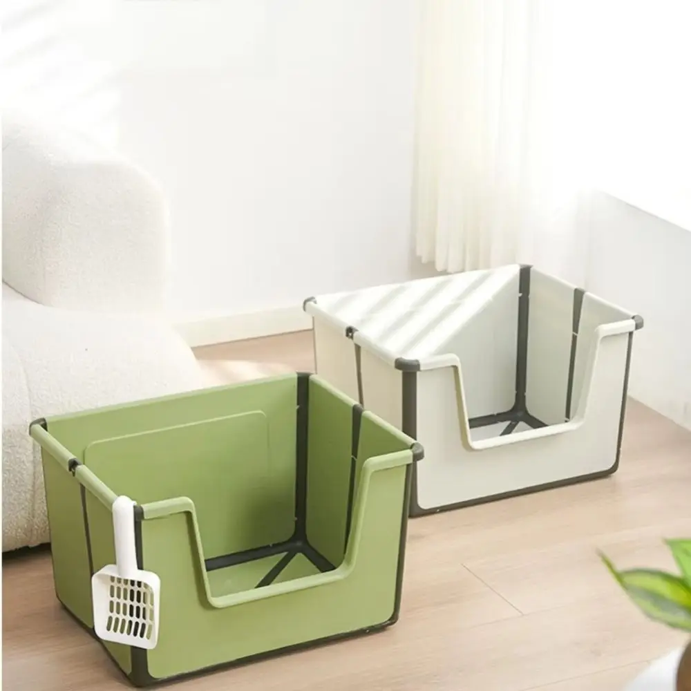 Large Capacity Foldable Cat Litter Box High Sides Splashproof Semi-Closed Litter Box with Scoop Removable Scoop Low Entry
Large Capacity Foldable Cat Litter Box High Sides Splashproof Semi-Closed Litter Box with Scoop Removable Scoop Low Entry