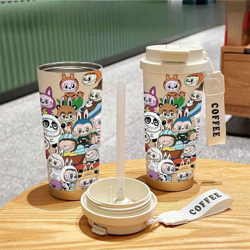 Labubu animation peripheral cartoon cute print stainless steel large capacity car thermos cup student portable milk coffee cup
Labubu animation peripheral cartoon cute print stainless steel large capacity car thermos cup student portable milk coffee cup