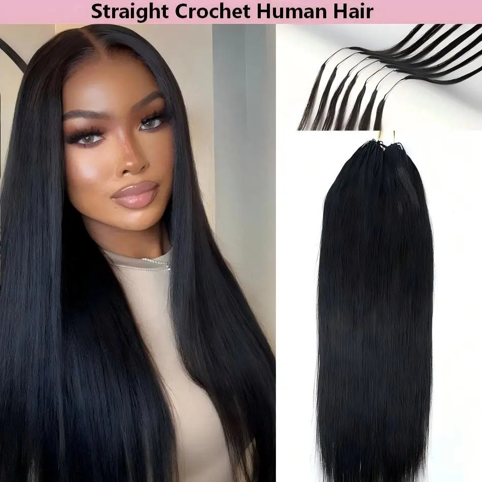 Straight Feather Crochet Hair Pre Looped Crochet Human Hair Extensions Curly For Black Women Pre Separated Knotless 18 Inch 1 Packs 60G Lightweight & Tangle-Free Reusable Natural Color
Straight Feather Crochet Hair Pre Looped Crochet Human Hair Extensions Curly For Black Women Pre Separated Knotless 18 Inch 1 Packs 60G Lightweight & Tangle-Free Reusable Natural Color