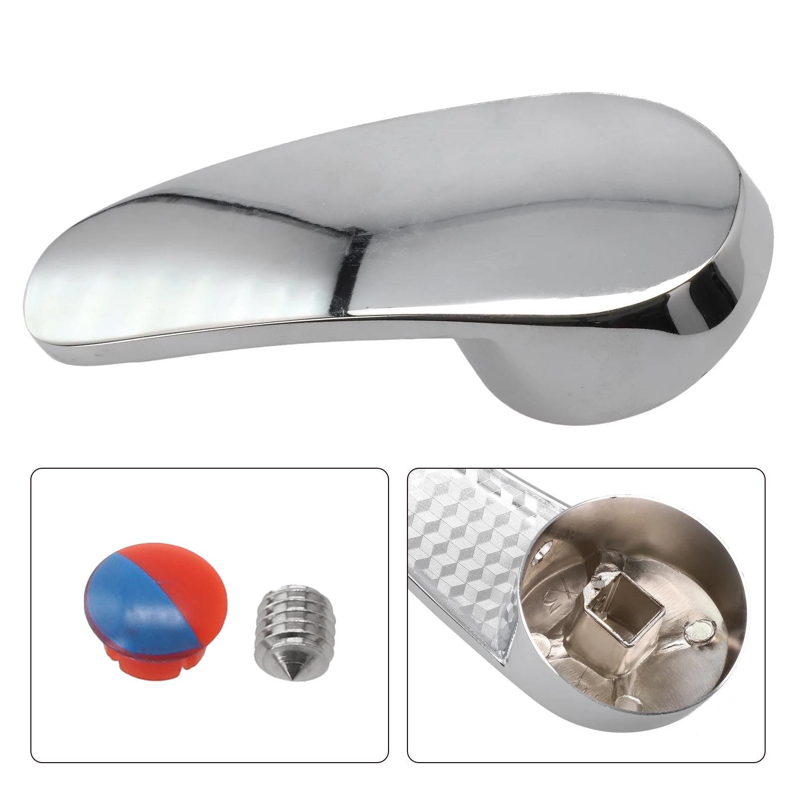 1Mixer Tap Handle Bathroom Replacement Faucet Handle Chrome Plated Taps Accessories For High Or Low Pressure Single Metal Handle
1Mixer Tap Handle Bathroom Replacement Faucet Handle Chrome Plated Taps Accessories For High Or Low Pressure Single Metal Handle