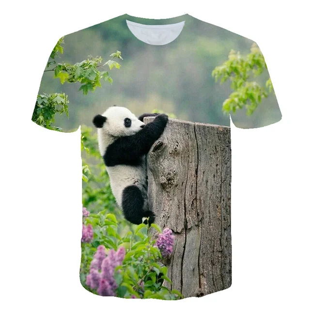 Summer Men's Hip Hop Harajuku Street Clothing Cool T-shirt Cute Panda 3D Fashion Print O-neck Men's Casual Breathable Top
Summer Men's Hip Hop Harajuku Street Clothing Cool T-shirt Cute Panda 3D Fashion Print O-neck Men's Casual Breathable Top