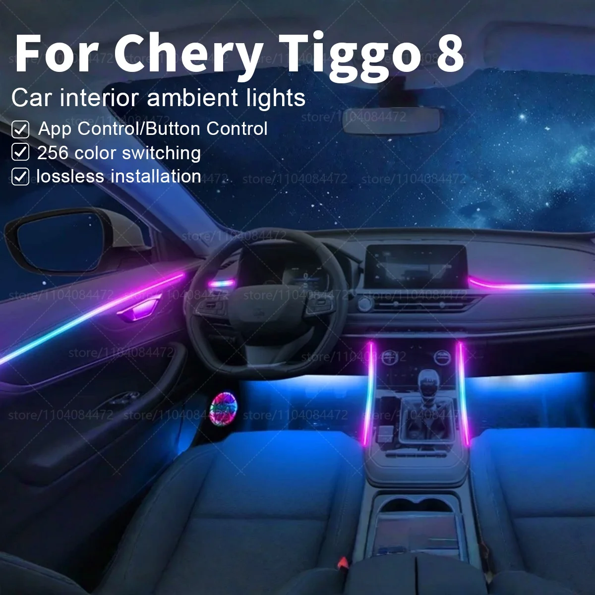 22in1 RGB Car Interior Acrylic Car Ambient Lights RGB Hidden Acrylic Strip Decoration Atmosphere Accessories For Chery Tiggo 8
22in1 RGB Car Interior Acrylic Car Ambient Lights RGB Hidden Acrylic Strip Decoration Atmosphere Accessories For Chery Tiggo 8