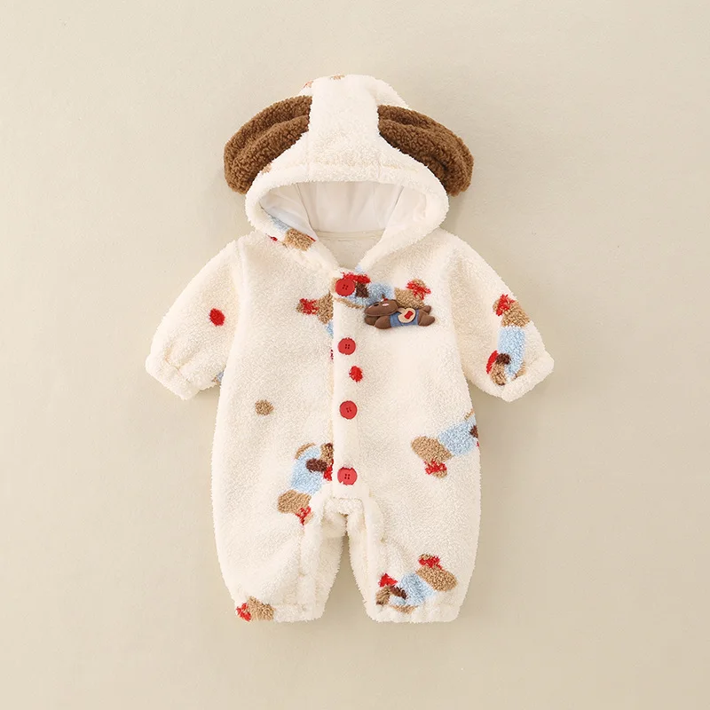 Baby fleece onesie autumn and winter baby padded cotton go out winter thickened climbing clothes children cute outside Romper
Baby fleece onesie autumn and winter baby padded cotton go out winter thickened climbing clothes children cute outside Romper