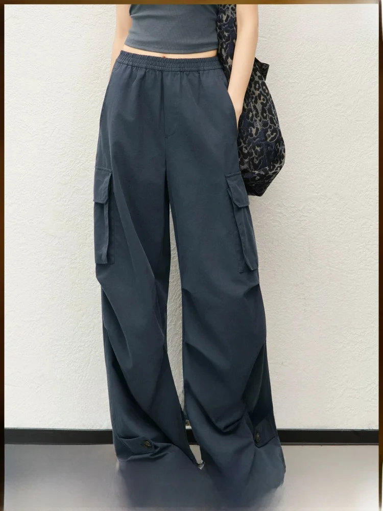 MeiYang Mist Blue Workwear Pants Leisure Mountain System Cotton Lenzing High Waist Loose Fit Ladies Casual Trousers
MeiYang Mist Blue Workwear Pants Leisure Mountain System Cotton Lenzing High Waist Loose Fit Ladies Casual Trousers