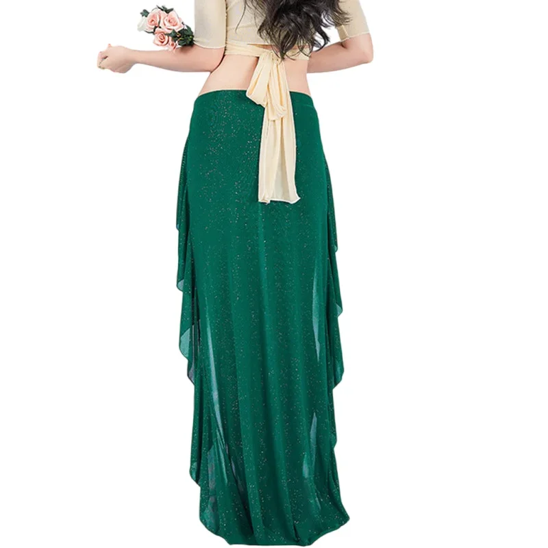 Двусторонняя длинная юбка с разрезом, женская водяная пряжа, плиссированный костюм для танца живота, профессиональная практика, шоу, наряд, сценический восточный танец
Двусторонняя длинная юбка с разрезом, женская водяная пряжа, плиссированный костюм для танца живота, профессиональная практика, шоу, наряд, сценический восточный танец