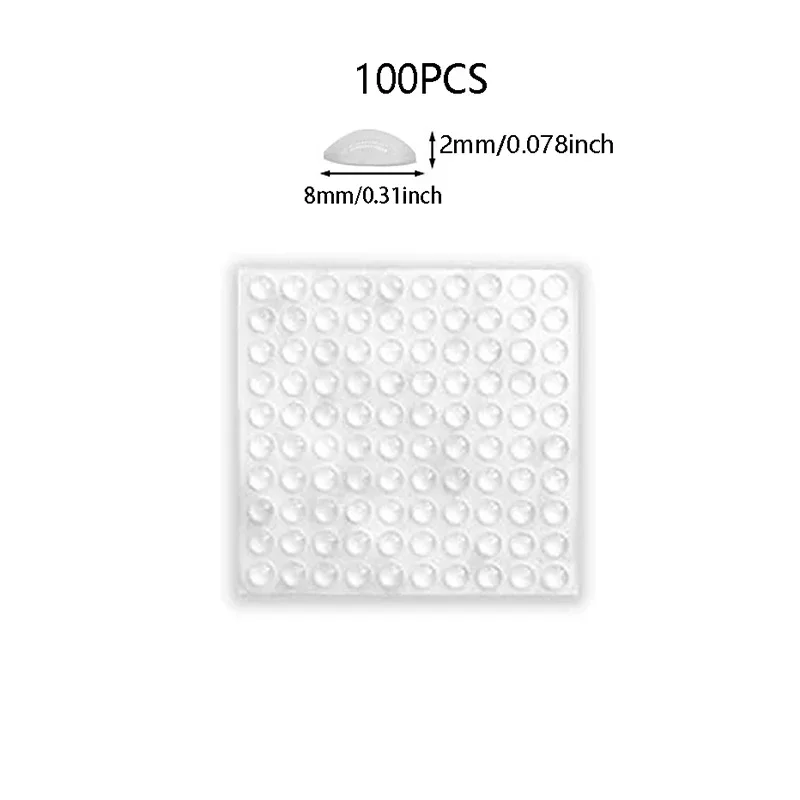 100Pcs Self Adhesive Door Stopper Rubber Damper Buffer Silicone Furniture Pads Cushion Protective Bumpers for Cabinets
100Pcs Self Adhesive Door Stopper Rubber Damper Buffer Silicone Furniture Pads Cushion Protective Bumpers for Cabinets