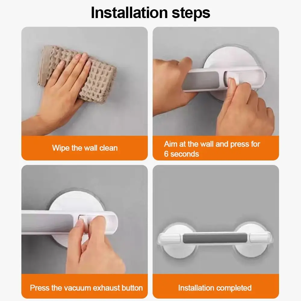 Portable Plastic Suction Cup Handles Anti-Slip Bath Safety Bath Safety Grab Bars No Drilling Required Bathroom Handrail Shower
Portable Plastic Suction Cup Handles Anti-Slip Bath Safety Bath Safety Grab Bars No Drilling Required Bathroom Handrail Shower