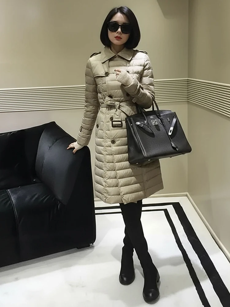 Slim Fit Du down Jaet Coat Sle Faionable Lightweight White Du Feather Waist Cinching plus Size Winter Outerwear Women
Slim Fit Du down Jaet Coat Sle Faionable Lightweight White Du Feather Waist Cinching plus Size Winter Outerwear Women