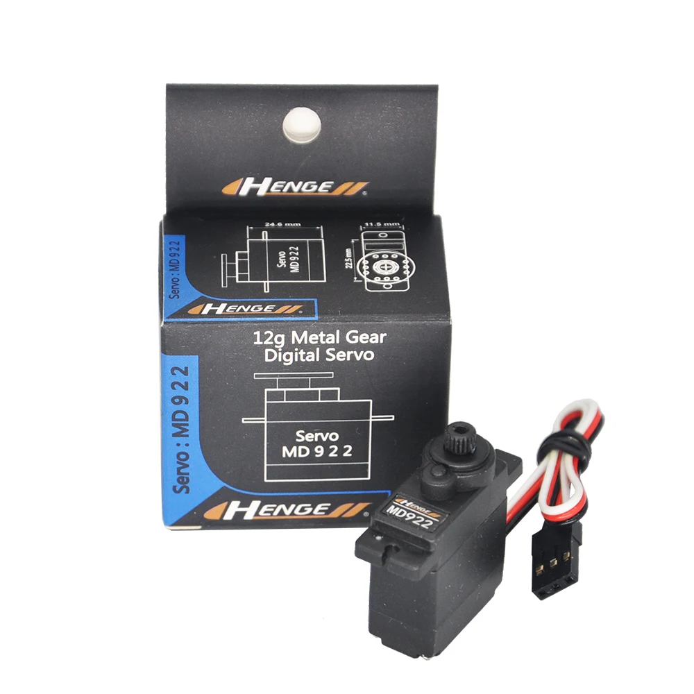 Henge MD922 12g металлическая Шестерня цифровой сервопривод высокая скорость 1,8 kg.cm 6V для TREX 450 RC вертолет модель самолета
Henge MD922 12g металлическая Шестерня цифровой сервопривод высокая скорость 1,8 kg.cm 6V для TREX 450 RC вертолет модель самолета