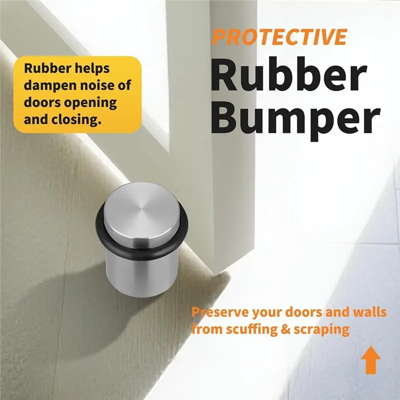 New Silent Silicone Buffer Door Stop, Stainless Steel Glass Door Anti-Collision Door Stop,Wooden Door Limiter
New Silent Silicone Buffer Door Stop, Stainless Steel Glass Door Anti-Collision Door Stop,Wooden Door Limiter