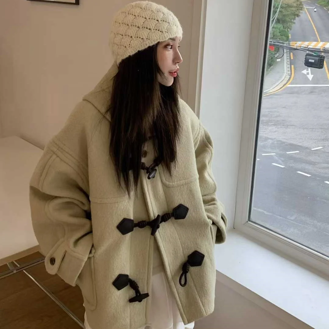 Women's Woolen Coat Casual Sle Winter Faionable All-Match Long Sve Button-Up Hooded Top Dongda Gate China Origin
Women's Woolen Coat Casual Sle Winter Faionable All-Match Long Sve Button-Up Hooded Top Dongda Gate China Origin