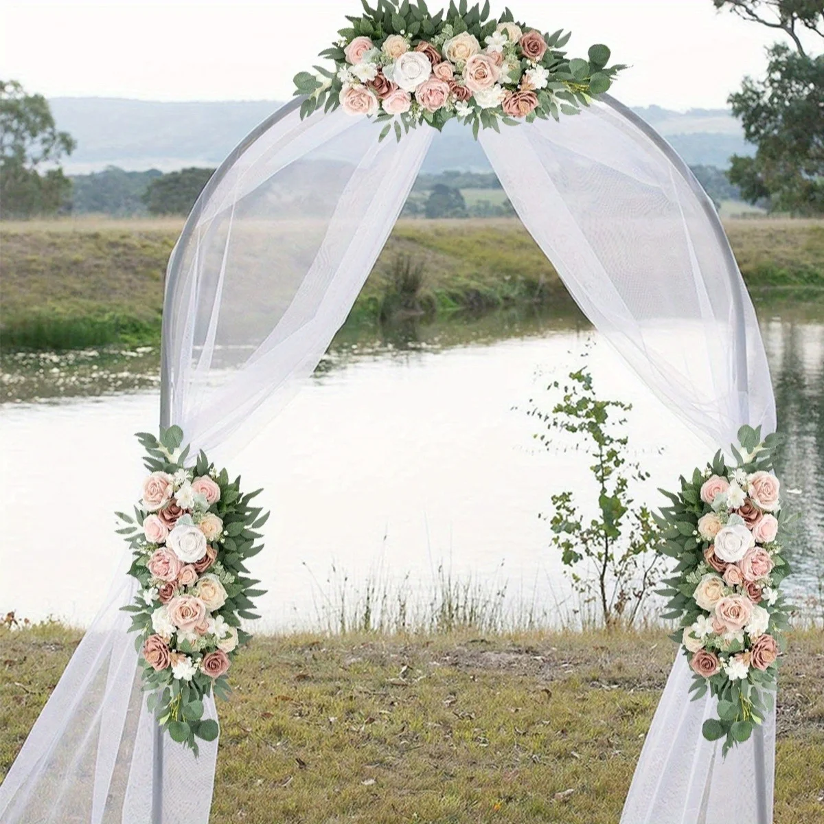 2 件 Floral Centerpiece Ornament Flower Row Flower Wall Decorations Flowers Panels for Table Centrepieces Decorative, 
2 件 Floral Centerpiece Ornament Flower Row Flower Wall Decorations Flowers Panels for Table Centrepieces Decorative,