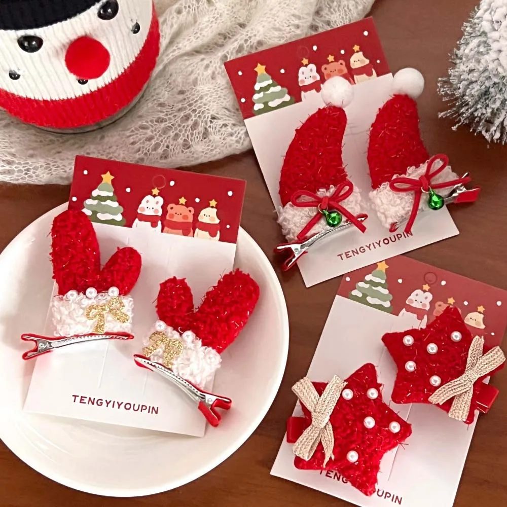 Hair Accessories Christmas Hairpin Merry Christmas Decor Korean Style Plush Xmas Barrettes Headwear Red Christmas Hair Clip
Hair Accessories Christmas Hairpin Merry Christmas Decor Korean Style Plush Xmas Barrettes Headwear Red Christmas Hair Clip