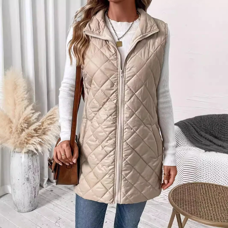 New Winter Down Puffer Vest Women Casual All-match Sleeveless Jacket Sleeveless Jacket Long Female New Outerwear
New Winter Down Puffer Vest Women Casual All-match Sleeveless Jacket Sleeveless Jacket Long Female New Outerwear