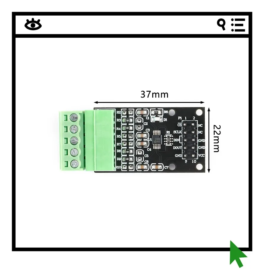 ADS1118 16 bit analog-to-digital conversion module, 4-channel ADC, internal reference temperature sensor, SPI data acquisition
ADS1118 16 bit analog-to-digital conversion module, 4-channel ADC, internal reference temperature sensor, SPI data acquisition
