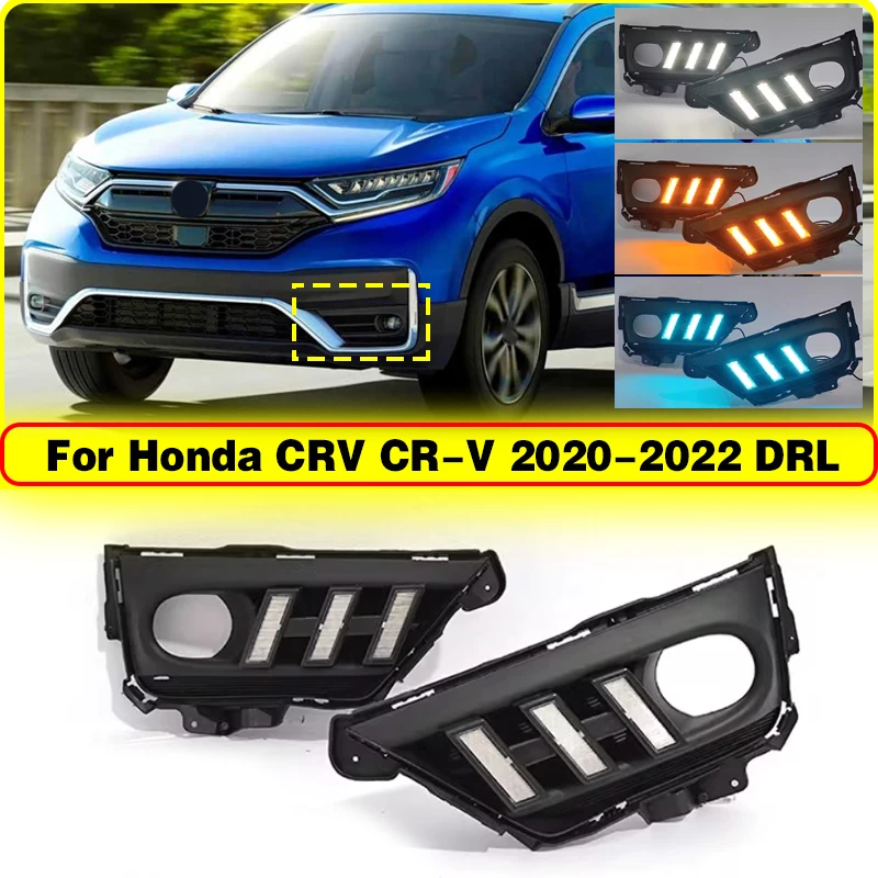 LED DRL for Honda CRV CR-V 2020 2021 2022 Daytime Running Light Fog Lights cover Headlights Turn Signal Lamp Car Assembly 12V 
LED DRL for Honda CRV CR-V 2020 2021 2022 Daytime Running Light Fog Lights cover Headlights Turn Signal Lamp Car Assembly 12V