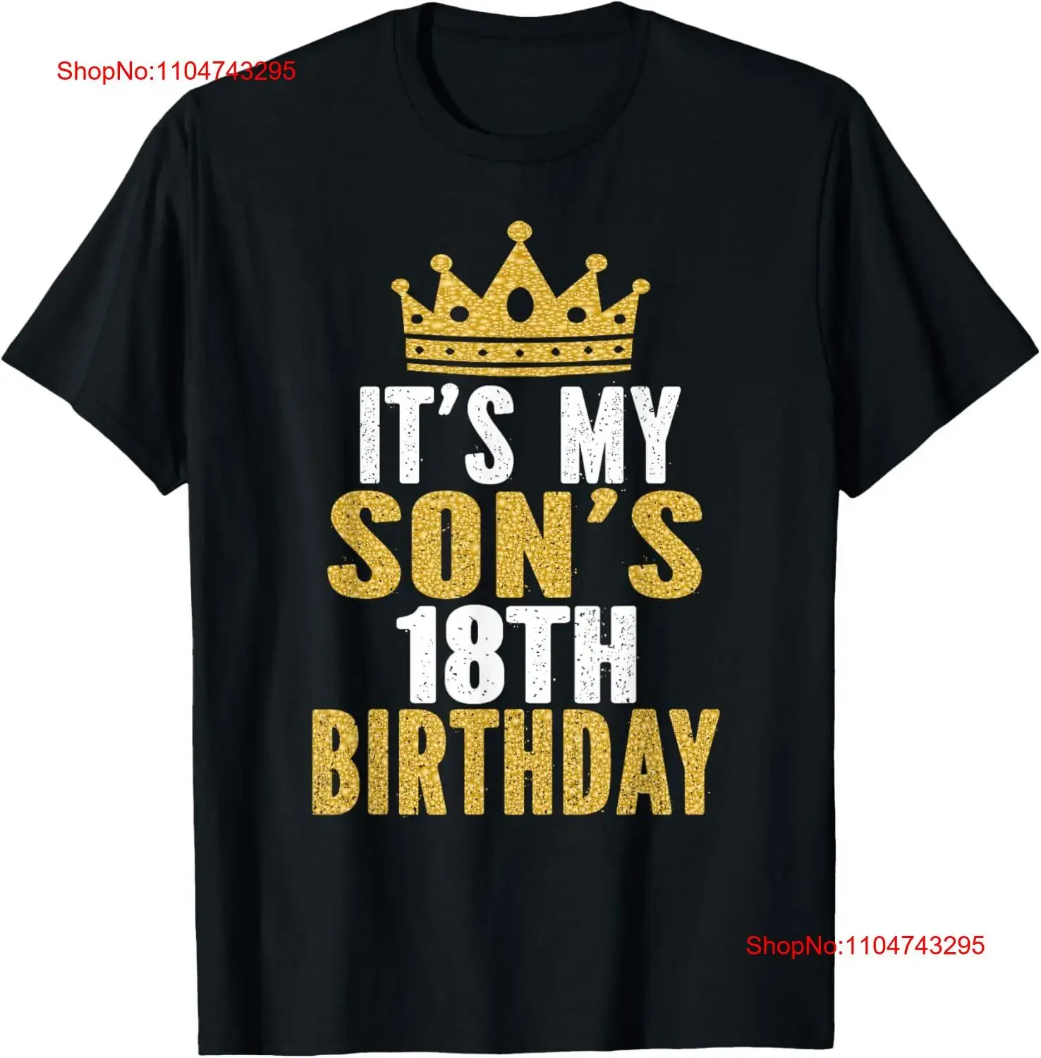 It's My Son's 18th Birthday 18 Years Old Boy T Shirt vintage Washed Top For Everyday Wear Soft Versatile homme Slightly
It's My Son's 18th Birthday 18 Years Old Boy T Shirt vintage Washed Top For Everyday Wear Soft Versatile homme Slightly