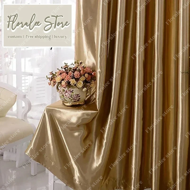 Modern Deluxe Curtain Semi-Obscure Golden Fashion Decor Custom Cloth Lining Elegant Room For Living Dining Room Bedroom Blackout
Modern Deluxe Curtain Semi-Obscure Golden Fashion Decor Custom Cloth Lining Elegant Room For Living Dining Room Bedroom Blackout