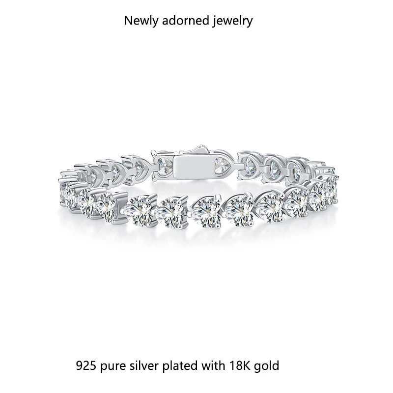 Cross-border fashion love moissanite bracelet 925 sterling silver women's light luxury high-end DIY jewelry cross-border bracele
Cross-border fashion love moissanite bracelet 925 sterling silver women's light luxury high-end DIY jewelry cross-border bracele