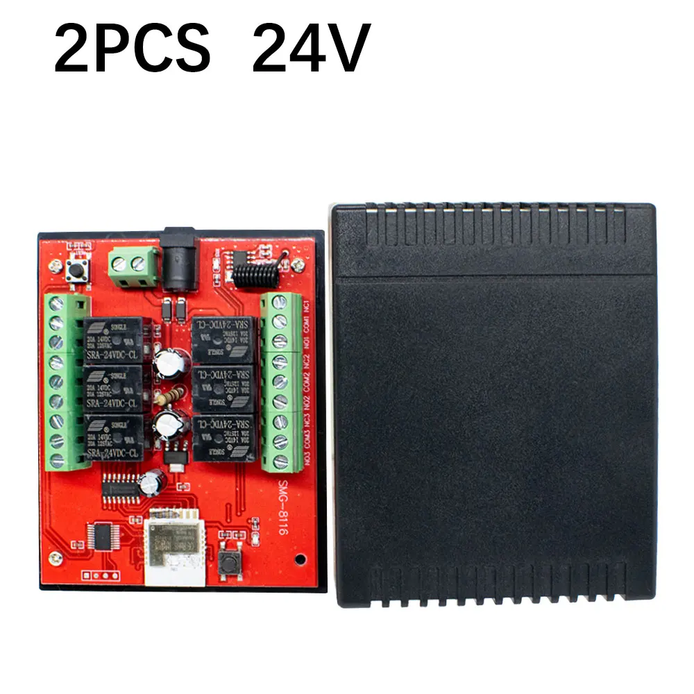2PCS Tuya DC 12V 24V Receiver Controller APP Remote Control WIFI Smart Switch 6CH 6 Channel Relay Module Wireless Light Switch
2PCS Tuya DC 12V 24V Receiver Controller APP Remote Control WIFI Smart Switch 6CH 6 Channel Relay Module Wireless Light Switch