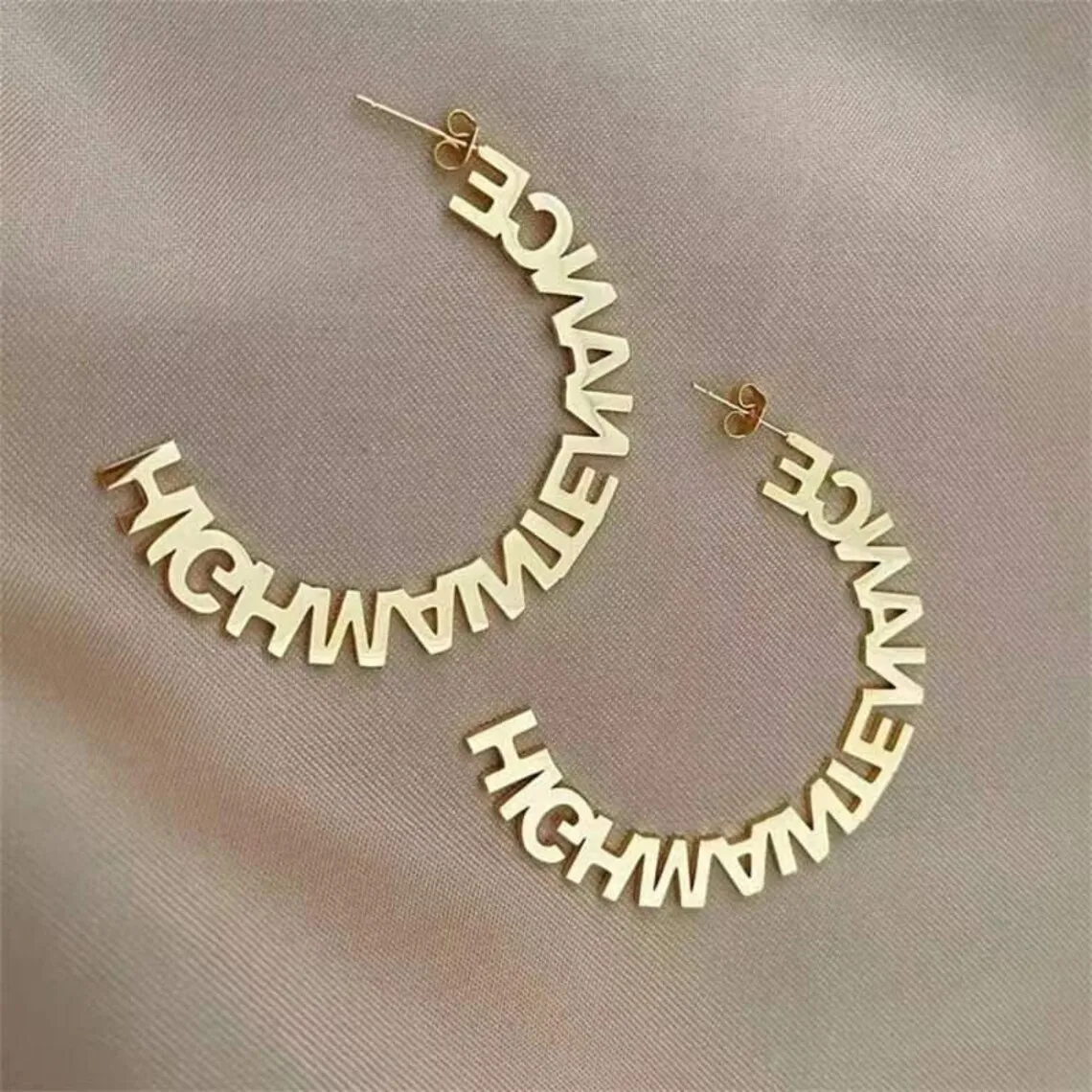 Custom Name Earrings Half Circle Stud Custom Hoop Name Earrings C Name Hoops Name Earrings Personalized Earrings Gift 70mm
Custom Name Earrings Half Circle Stud Custom Hoop Name Earrings C Name Hoops Name Earrings Personalized Earrings Gift 70mm