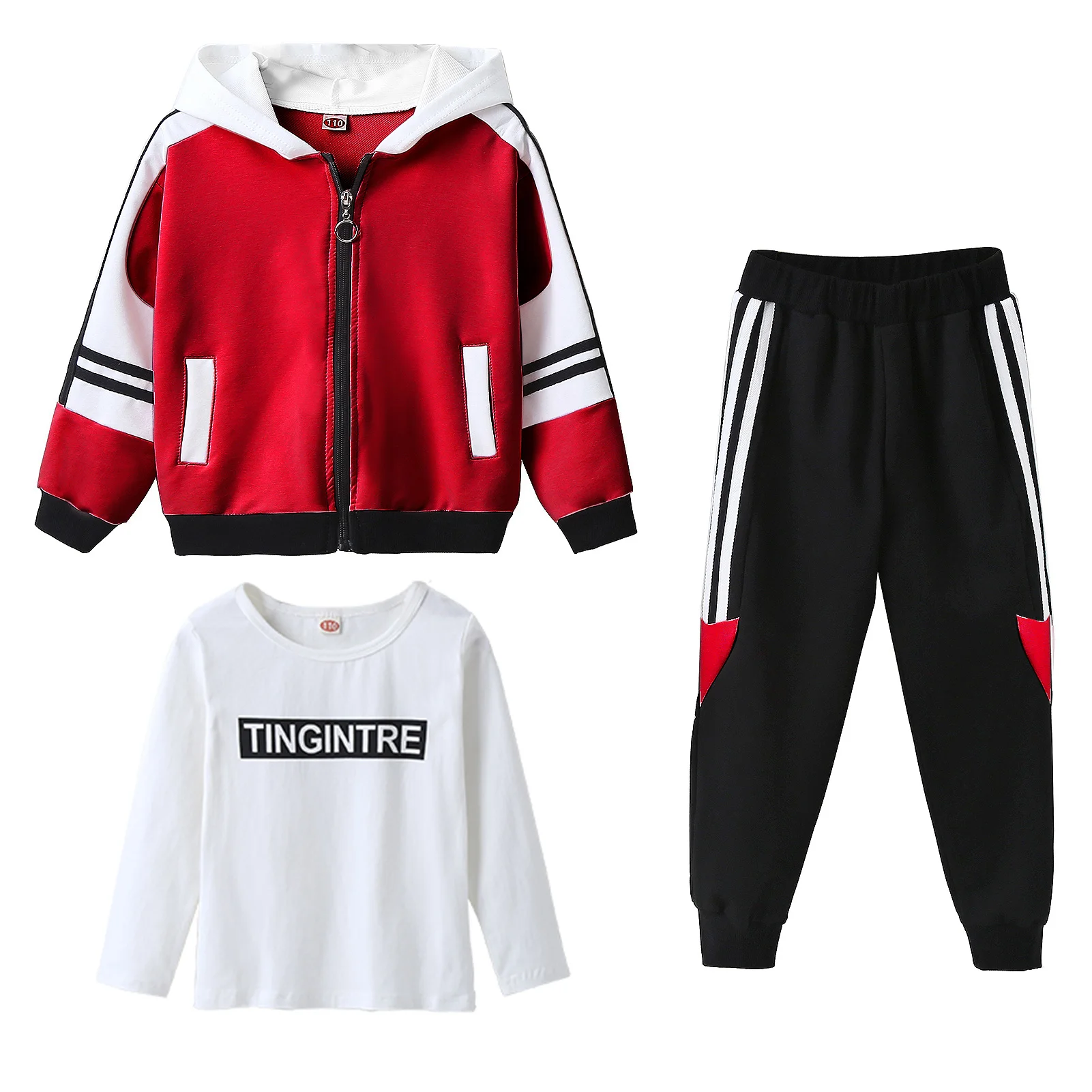Teenage Tracksuits,Girls Cotton Sportswear,3pcs Zipper Coat Sleeved Sweater T-shirt Pants Splicing Spring/Autumn School Suits
Teenage Tracksuits,Girls Cotton Sportswear,3pcs Zipper Coat Sleeved Sweater T-shirt Pants Splicing Spring/Autumn School Suits