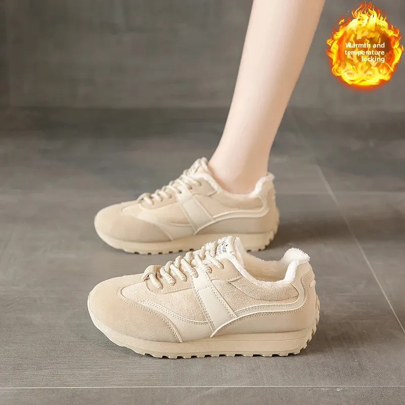 Winter Women's Casual Shoes Retro Suede Sneakers Quality Plush Keep Warm Platform Shoes for Woman Designer Shoes Zapatos Mujer
Winter Women's Casual Shoes Retro Suede Sneakers Quality Plush Keep Warm Platform Shoes for Woman Designer Shoes Zapatos Mujer
